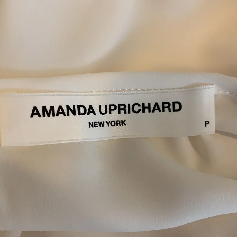 Amanda Uprichard NY ivory popover blouse size small NWT